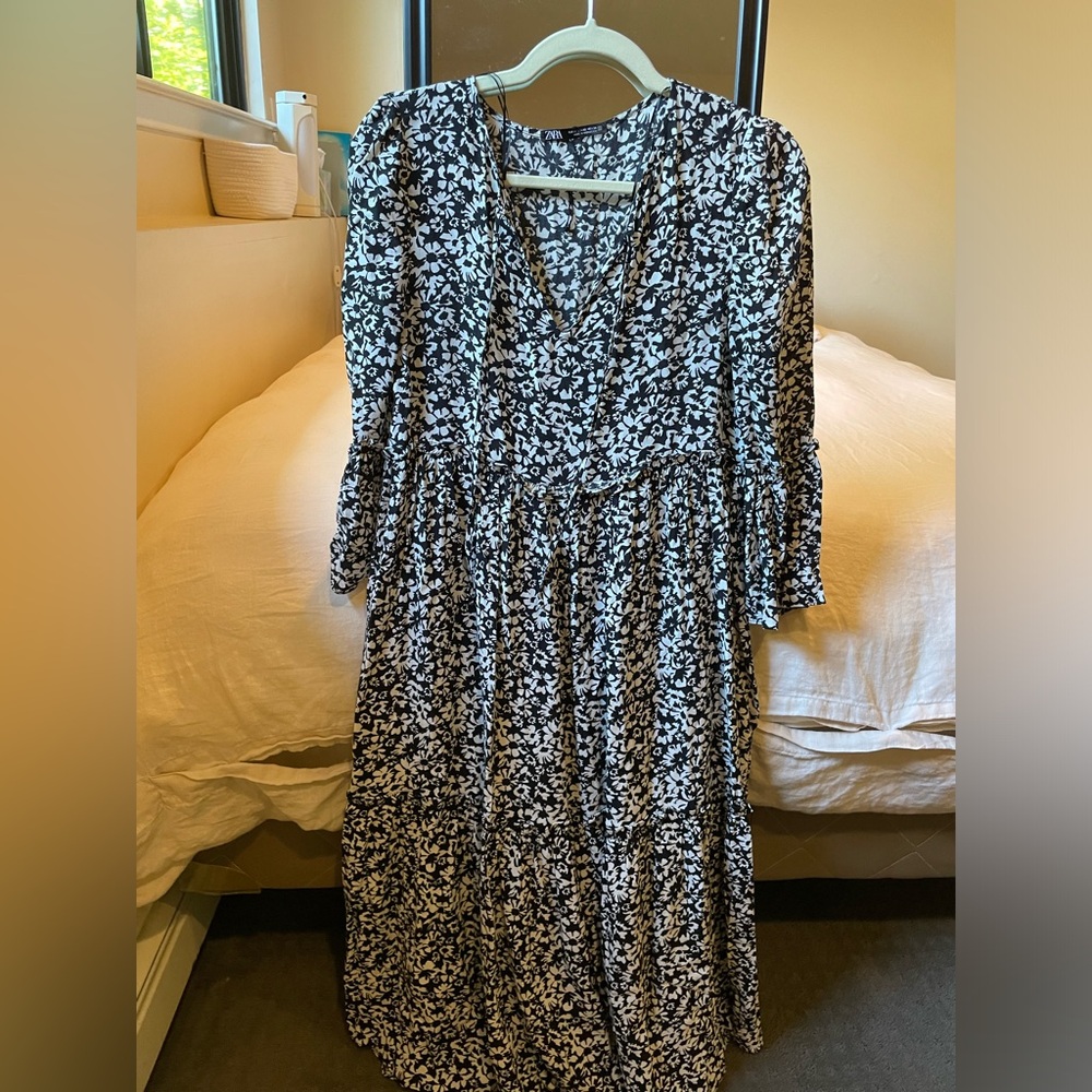 Zara Floral Midi Dress